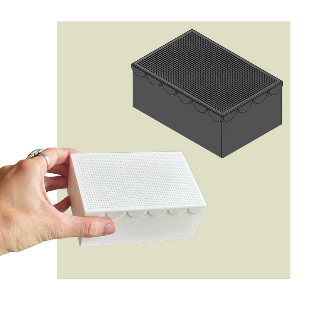 Stitchable Scallop Box - STL Download - Personal Use