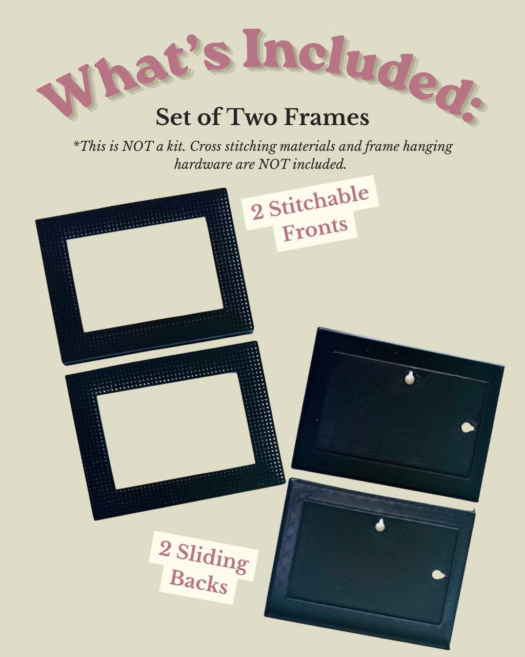 Stitchable Mini Frame - Set of Two