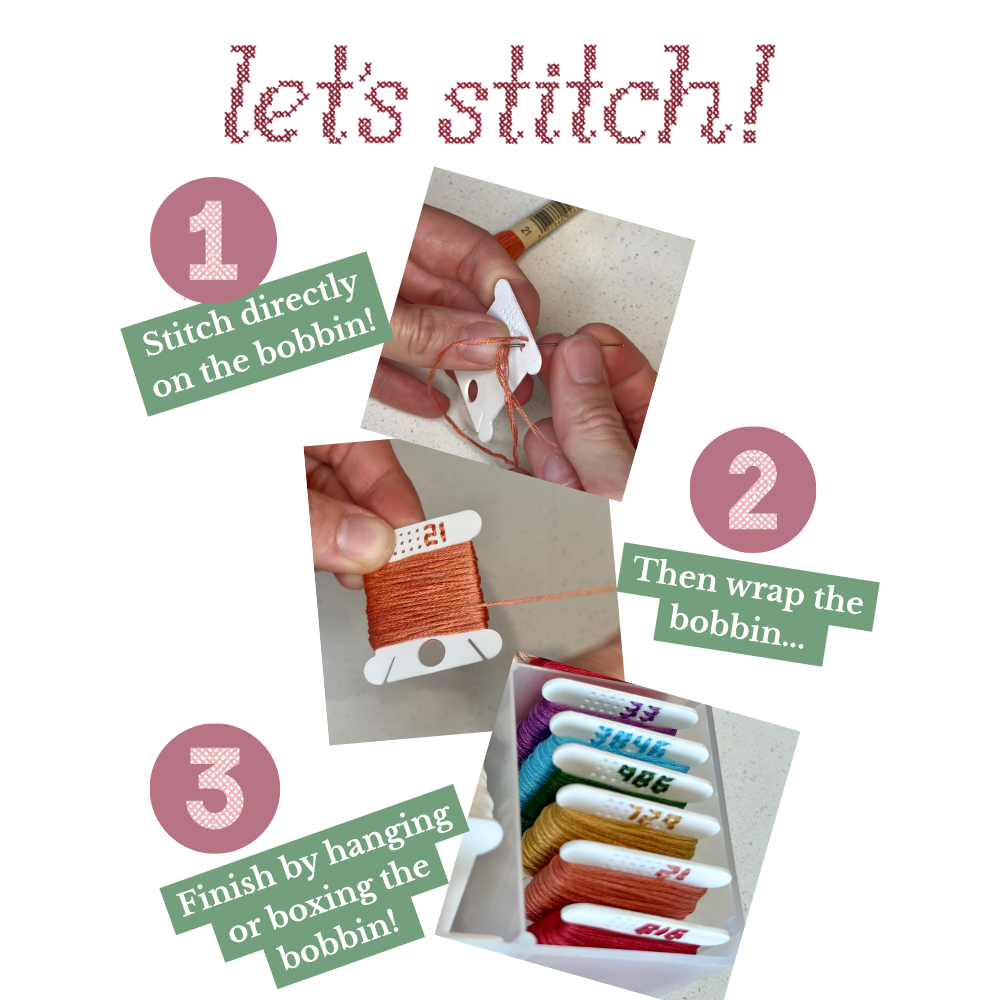 Embroidery Floss Bobbin - Stitchable Bobbin - STL Download - Personal Use