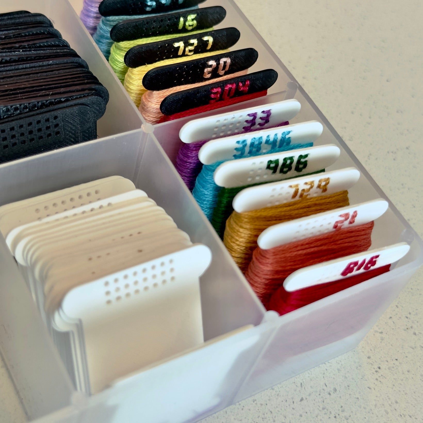 Stitchable Bobbin - Embroidery Floss Bobbin - Thread Organization