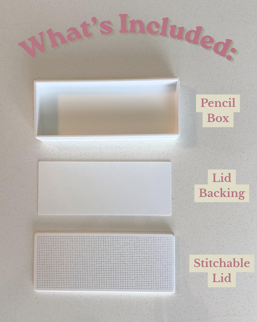 Stitchable Pencil Box - Writing Utensil Holder