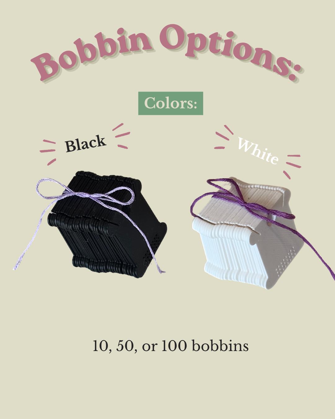 Stitchable Bobbin - Embroidery Floss Bobbin - Thread Organization