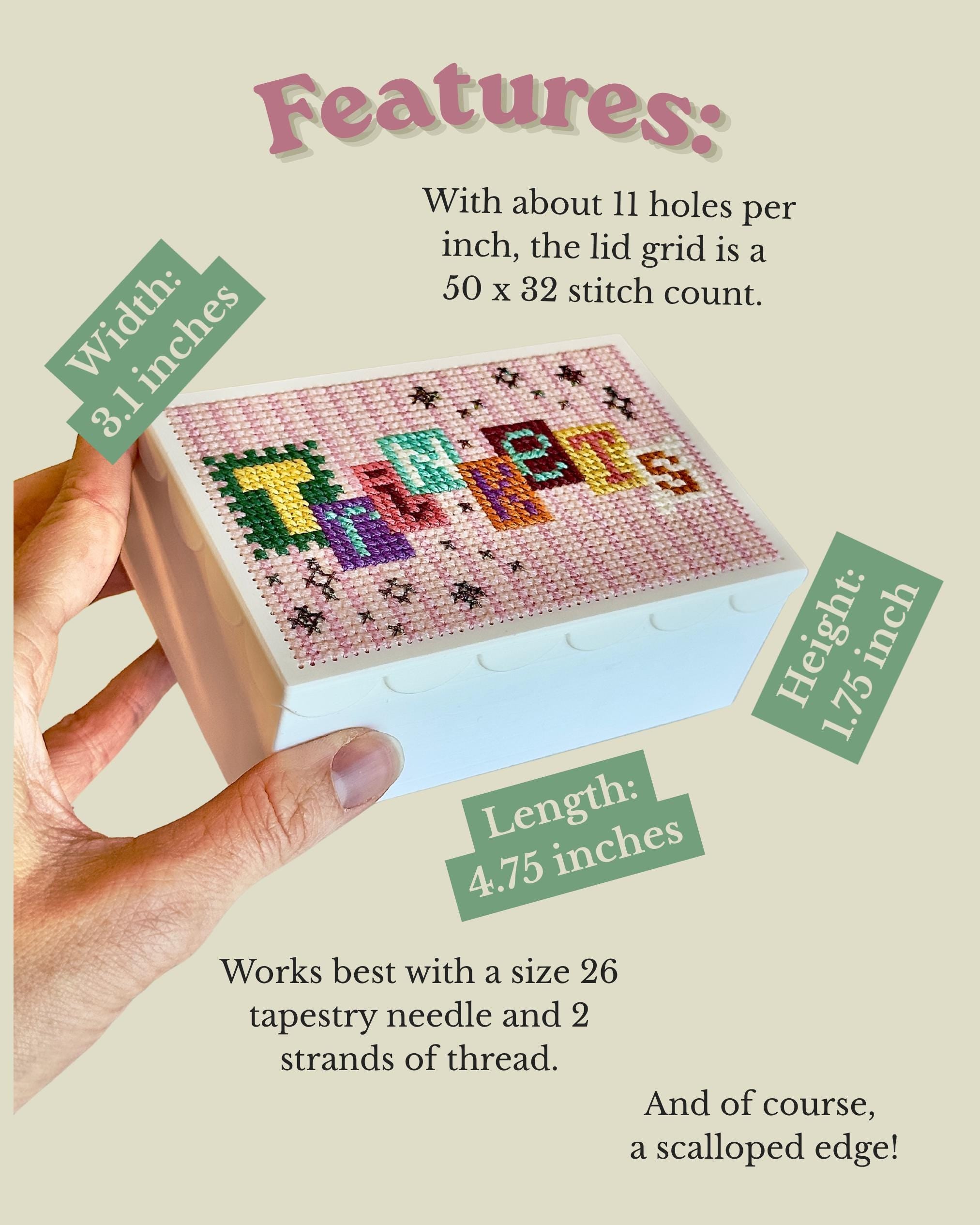 Stitchable Box - Trinket Box