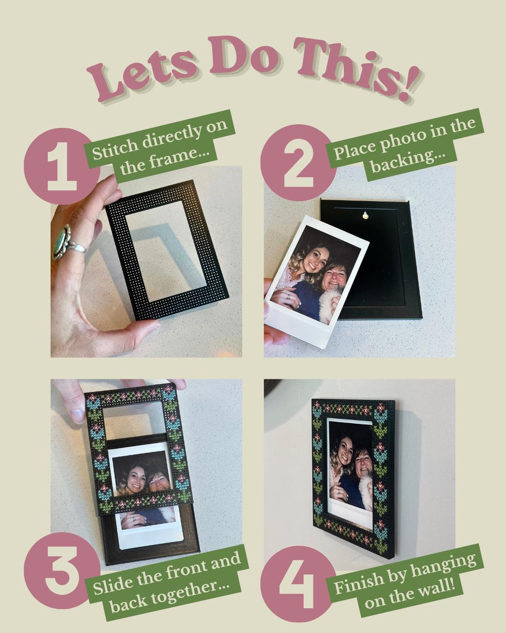 Stitchable Mini Frame - Set of Two