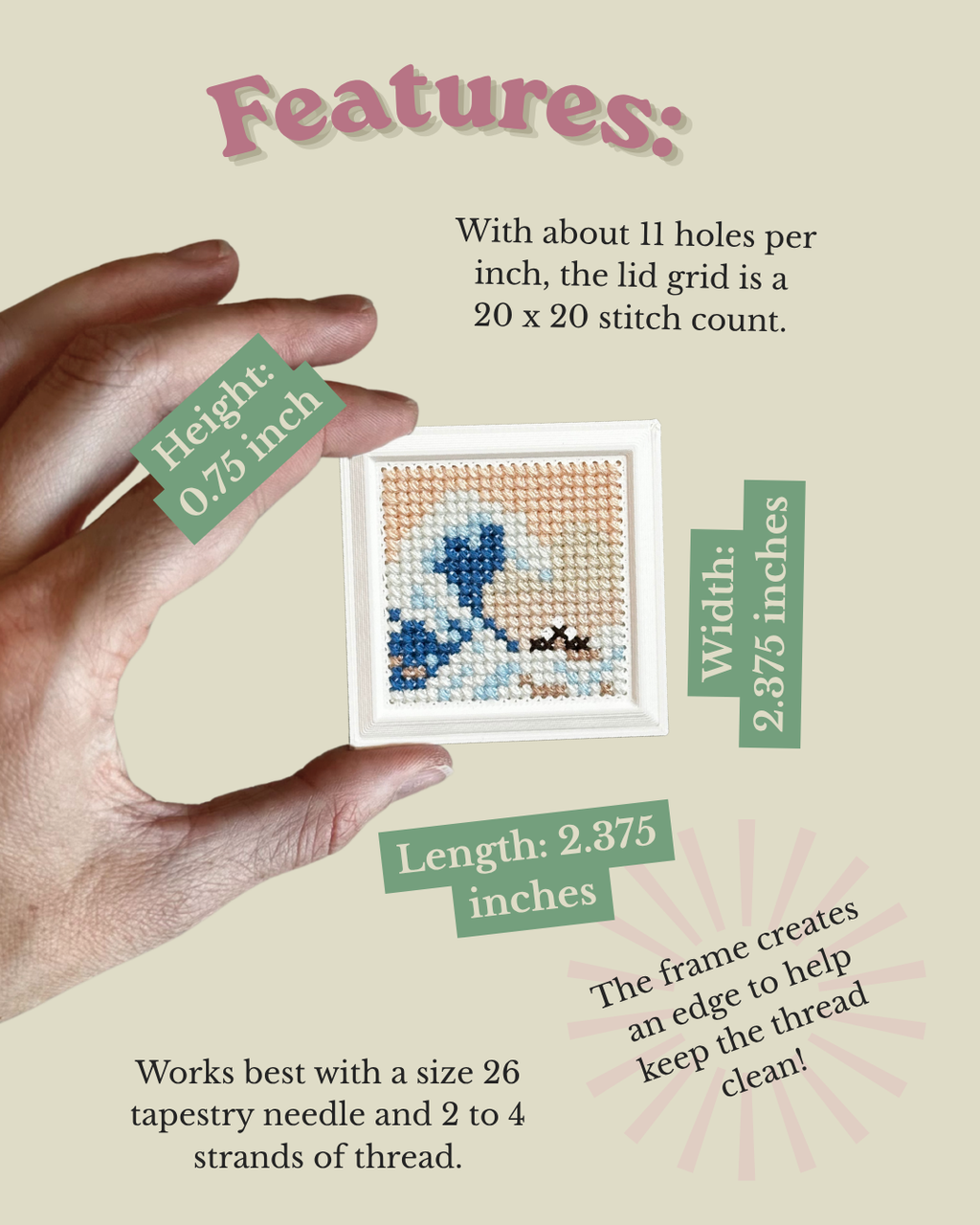 Stitchable Magnet - STL Download - Personal Use