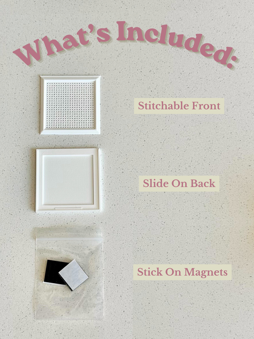 Stitchable Magnet - Tiny Frame - Cross Stitch