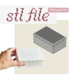 Stitchable Scallop Box – STL File Instant Download – 3D Print Cross Stitch Box