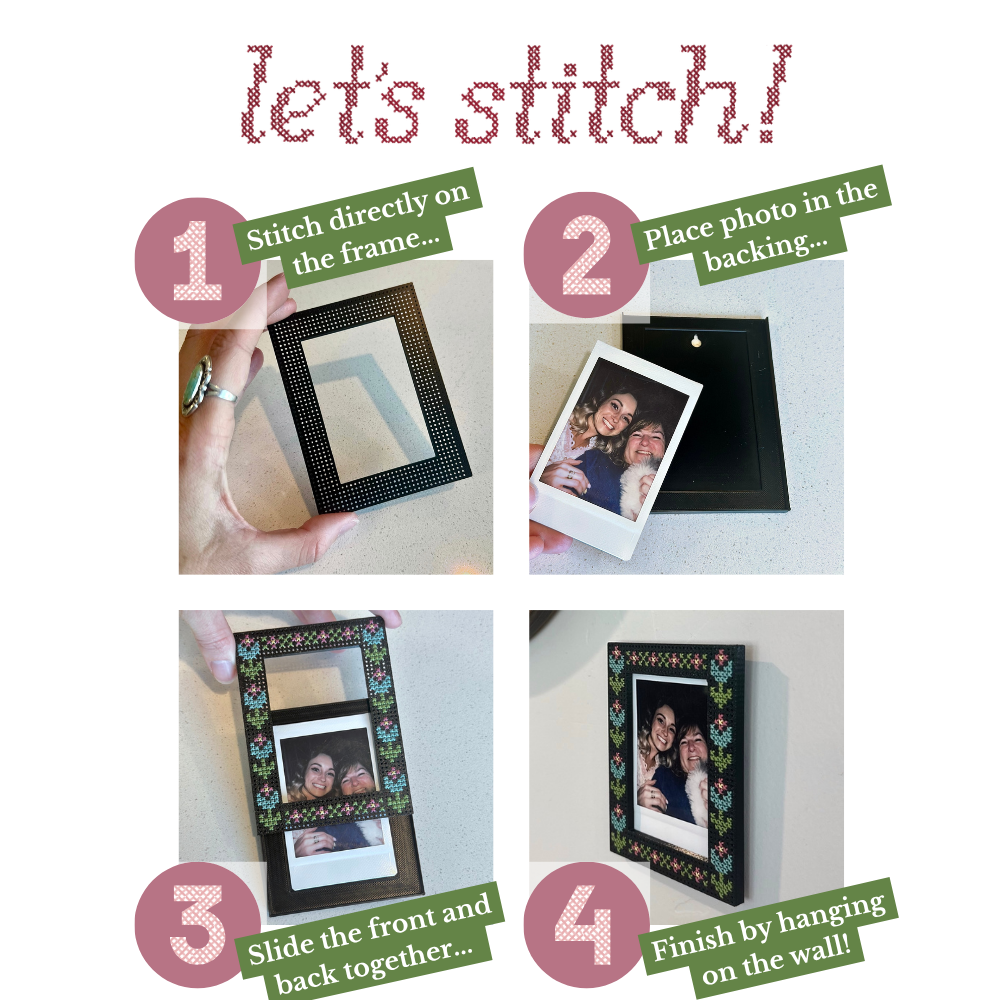 Patterns for Stitchable Mini Frame - Digital Download