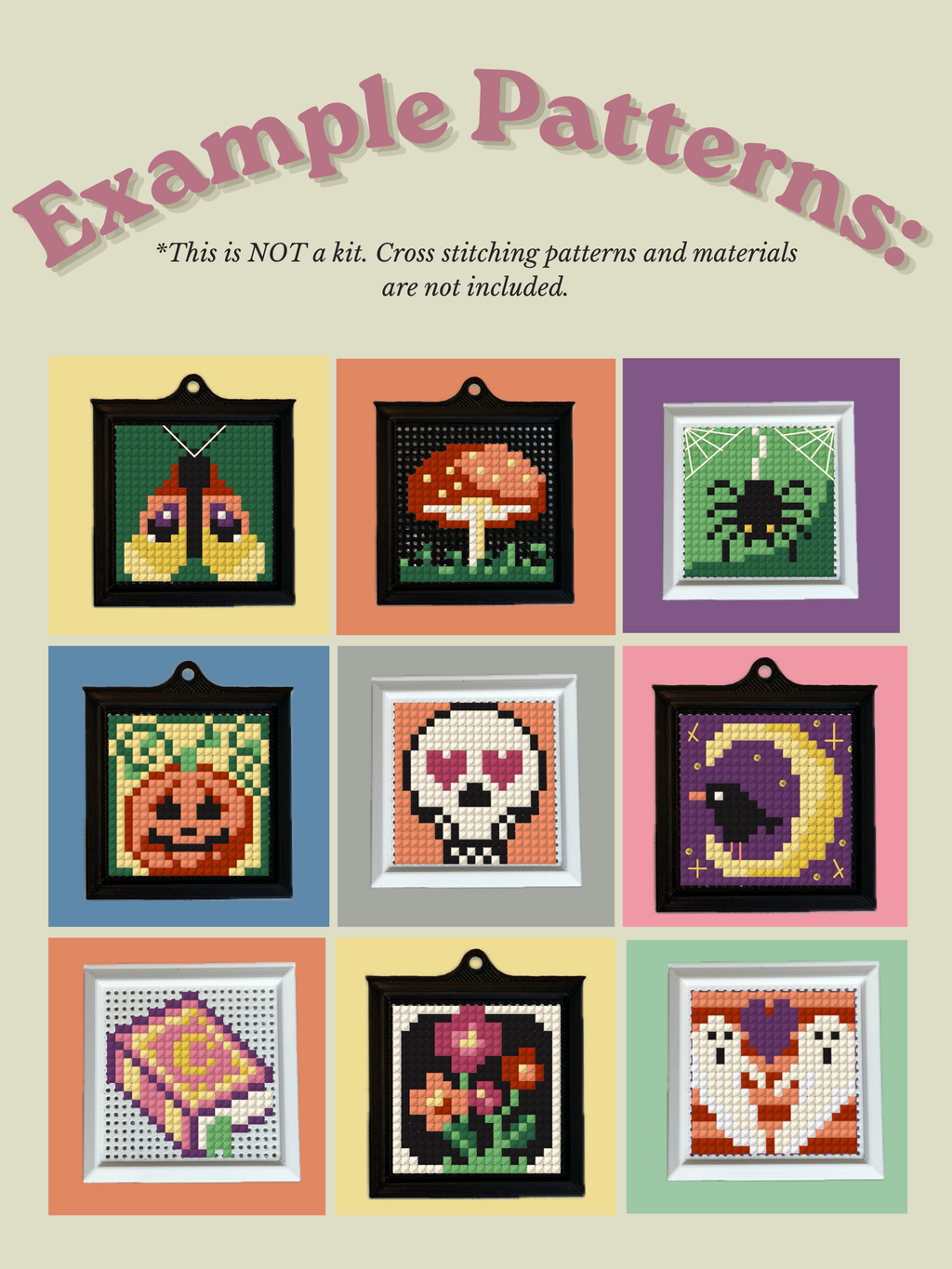 Stitchable Magnet - Tiny Frame - Cross Stitch