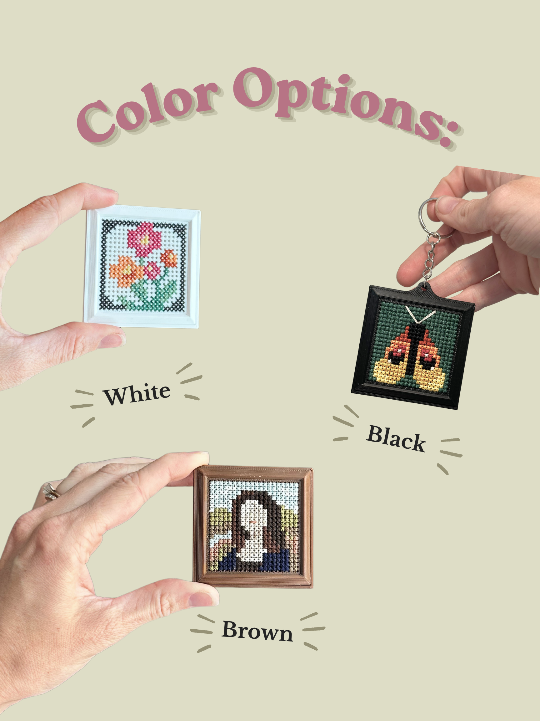 Stitchable Magnet - Tiny Frame - Cross Stitch