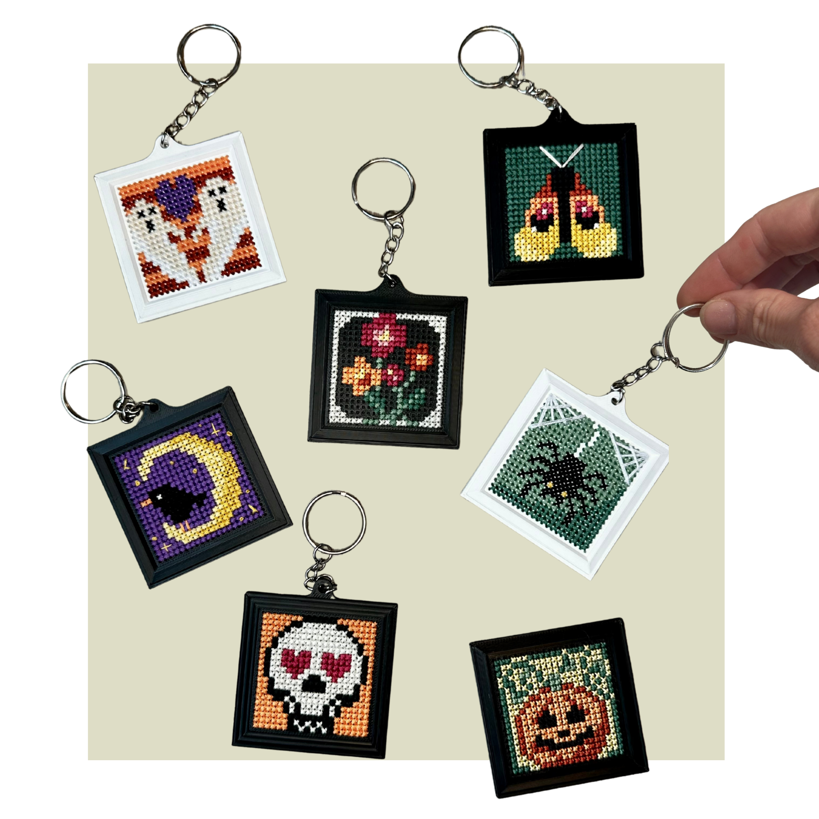 Tiny Halloween - Cross Stitch Patterns - Digital Download