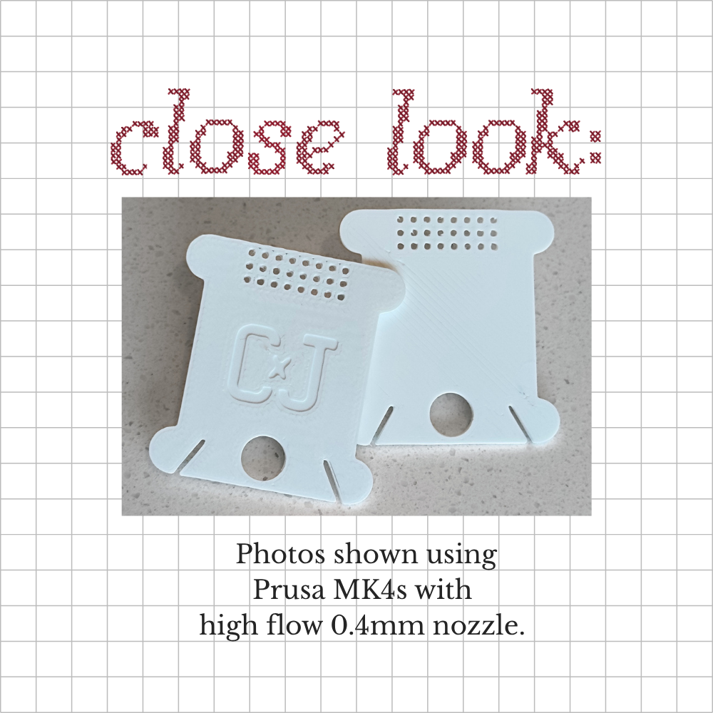 Embroidery Floss Bobbin - Stitchable Bobbin - STL Download - Personal Use