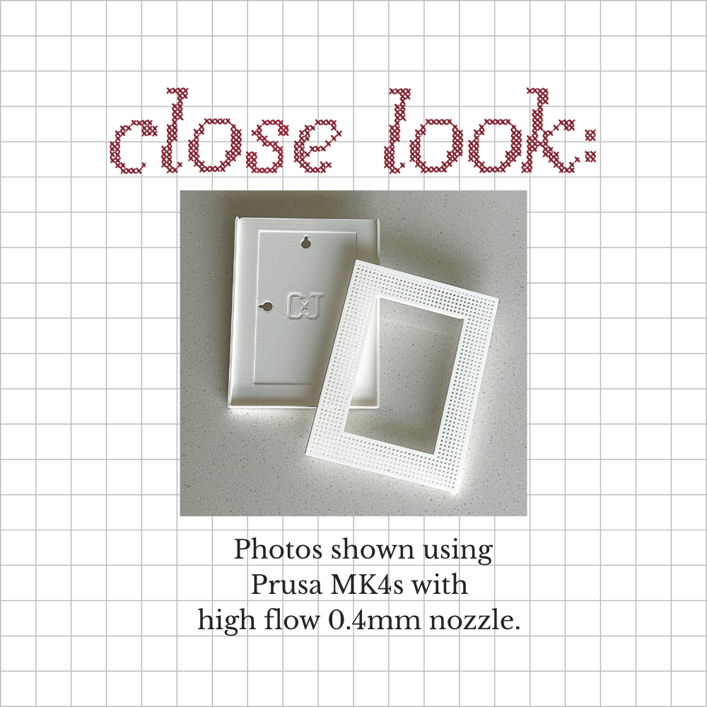 Stitchable Mini Frame – STL File Download - Commercial Use