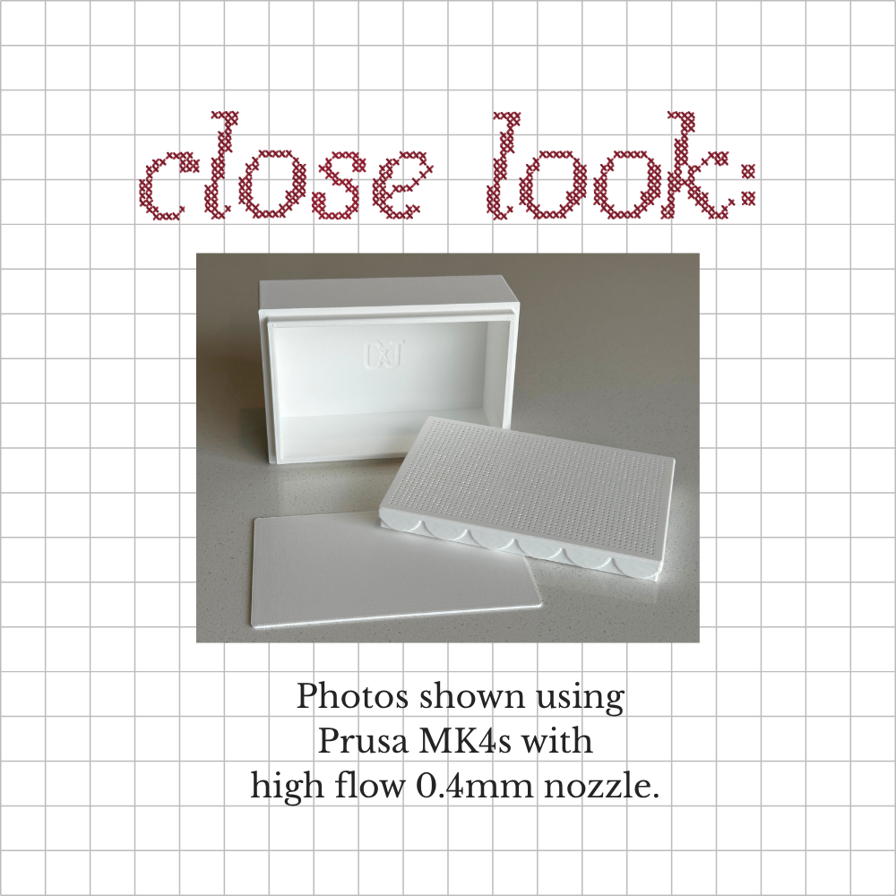 Stitchable Scallop Box STL File – Commercial Use License