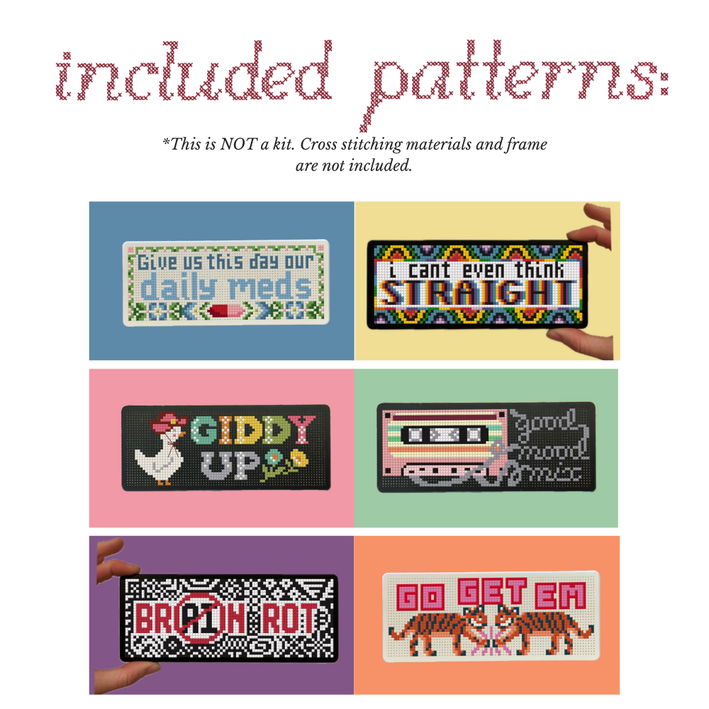 Patterns for Stitchable Pill Box or Pencil Box - Digital Download