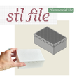 Stitchable Scallop Box STL File – Commercial Use License