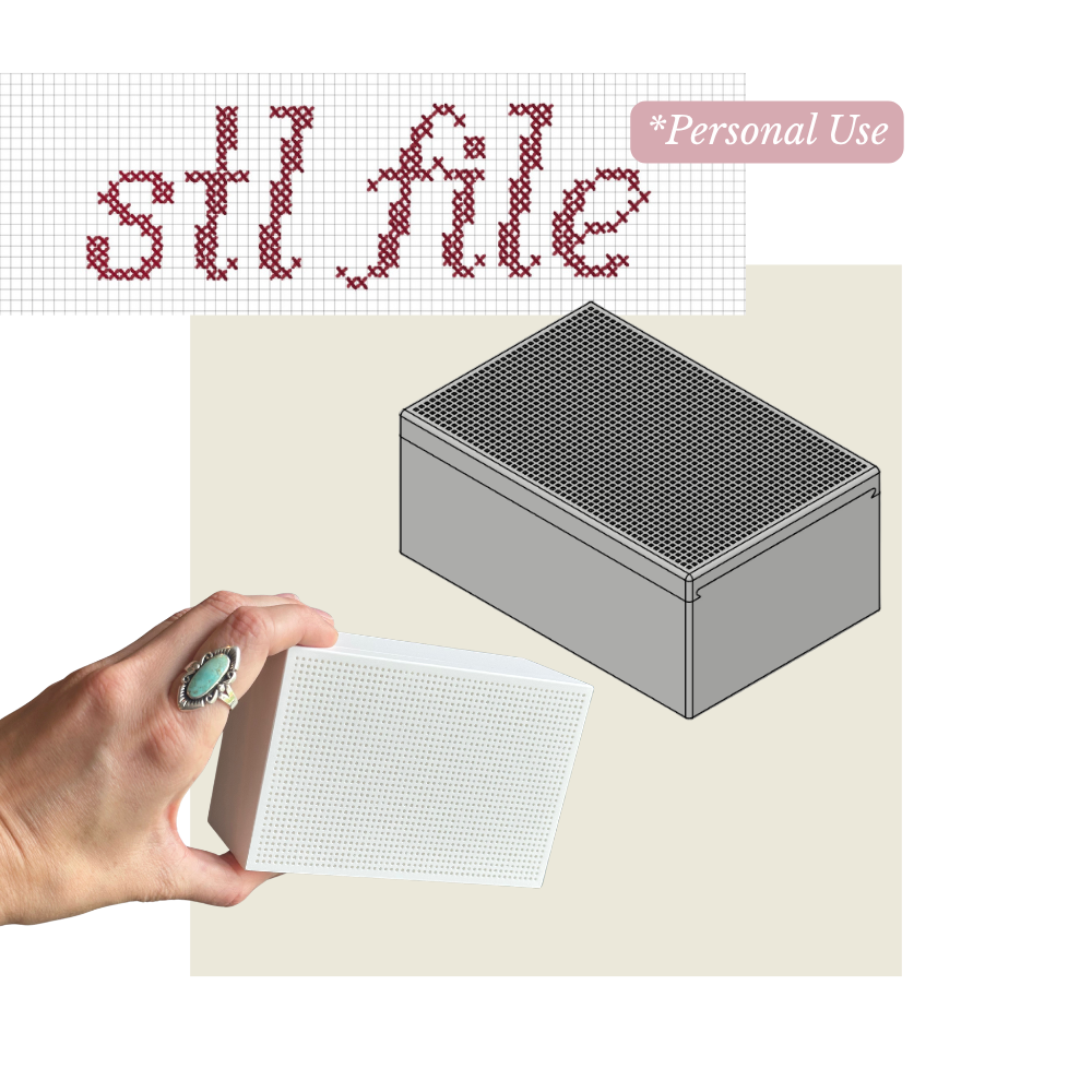 Stitchable Box - Sliding Lid - STL Download - Personal Use