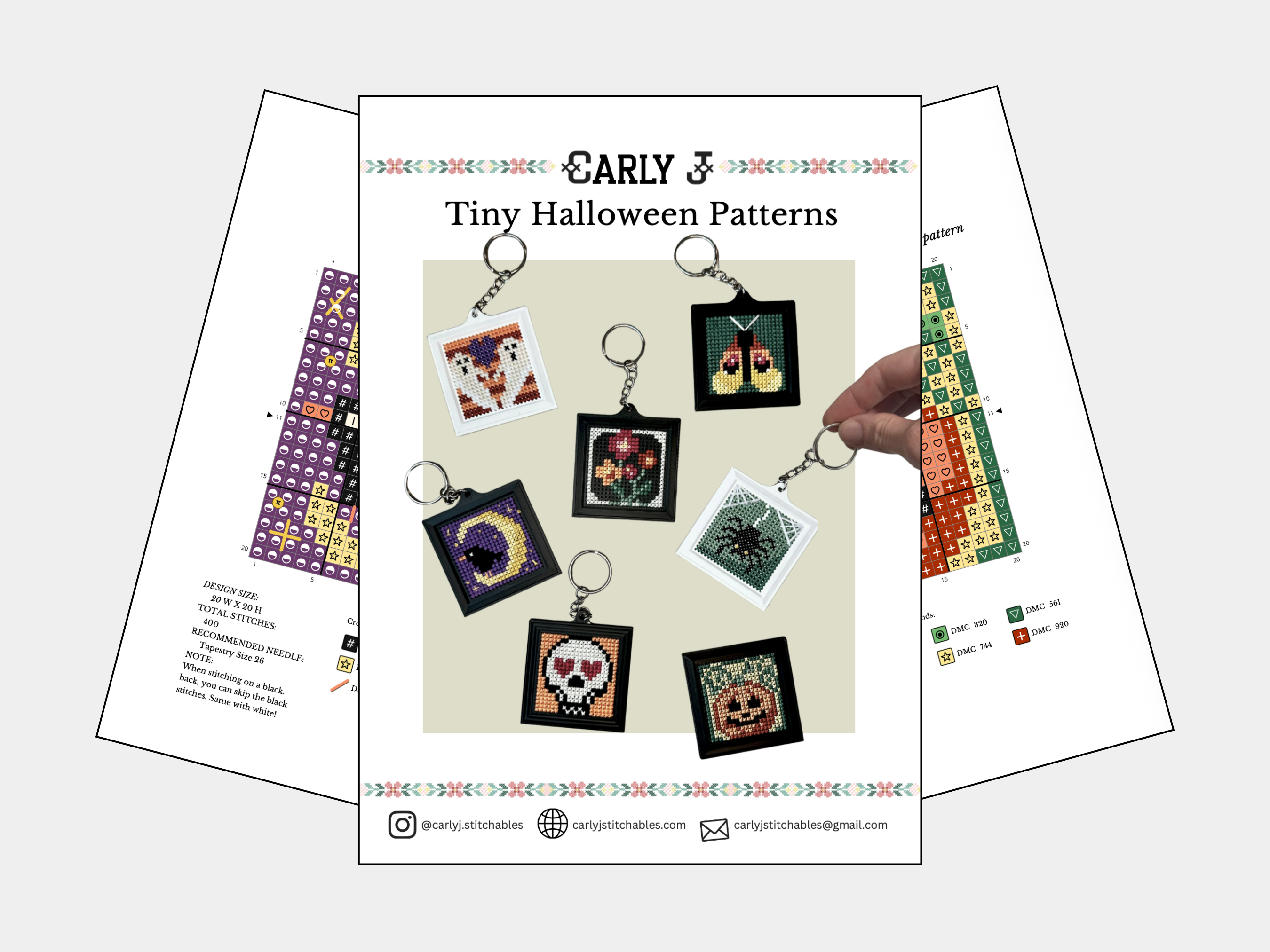 Tiny Halloween - Cross Stitch Patterns - Digital Download