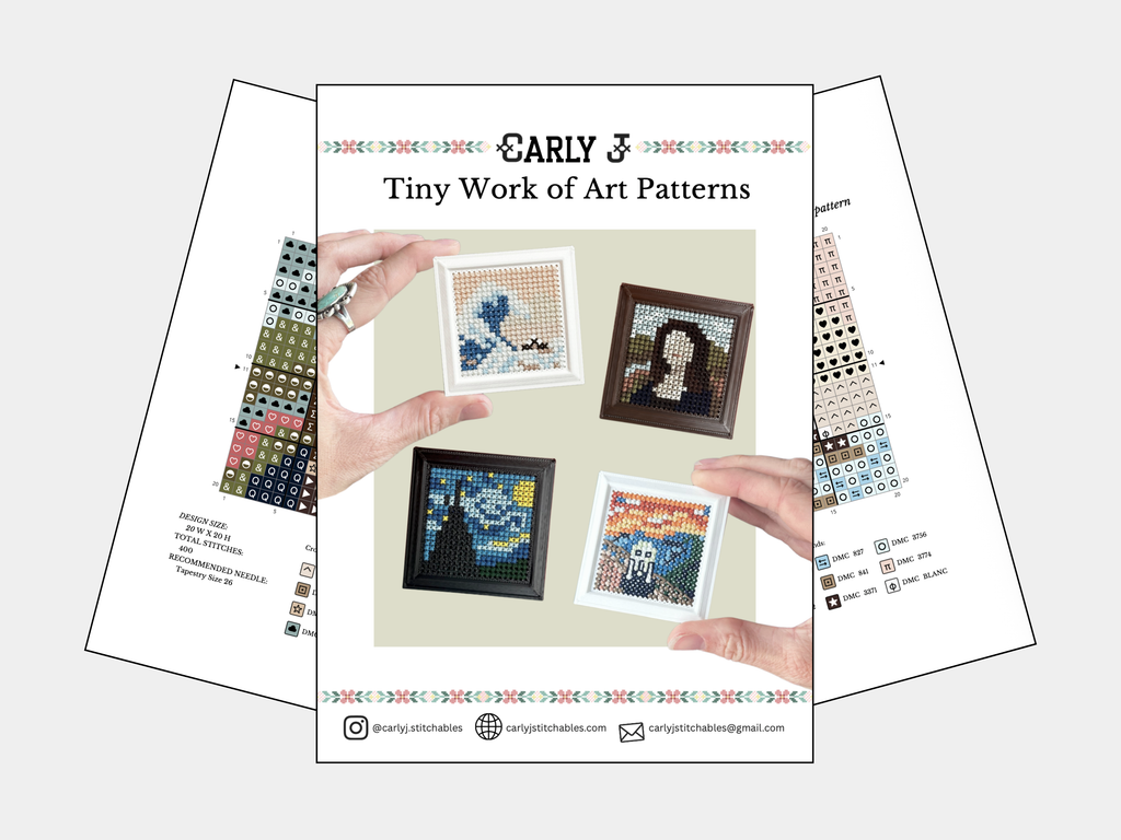 Tiny Works of Art - Cross Stitch Patterns - Digital Download
