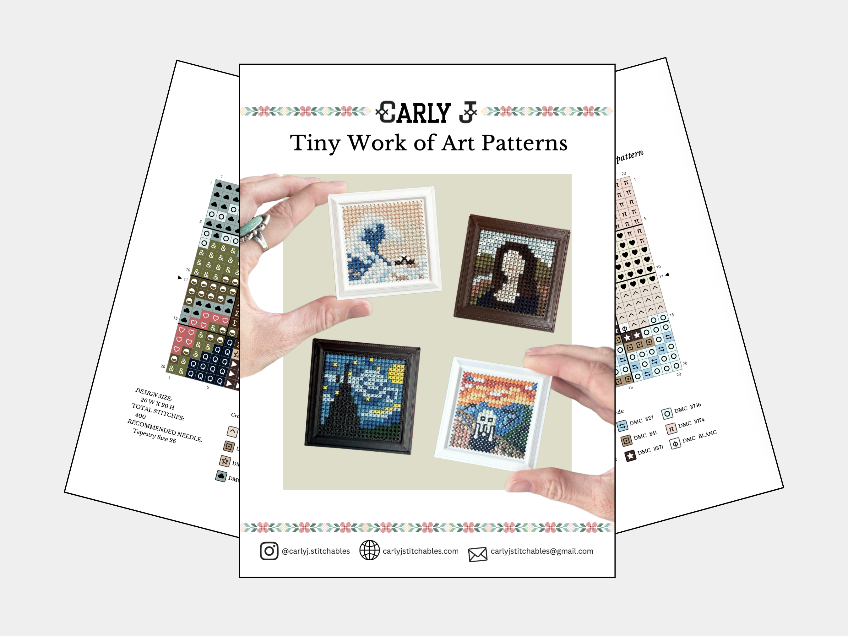 Tiny Works of Art - Cross Stitch Patterns - Digital Download