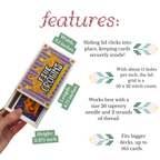 Cross Stitch Kit- Stitchable Card Box- Skip-Bo
