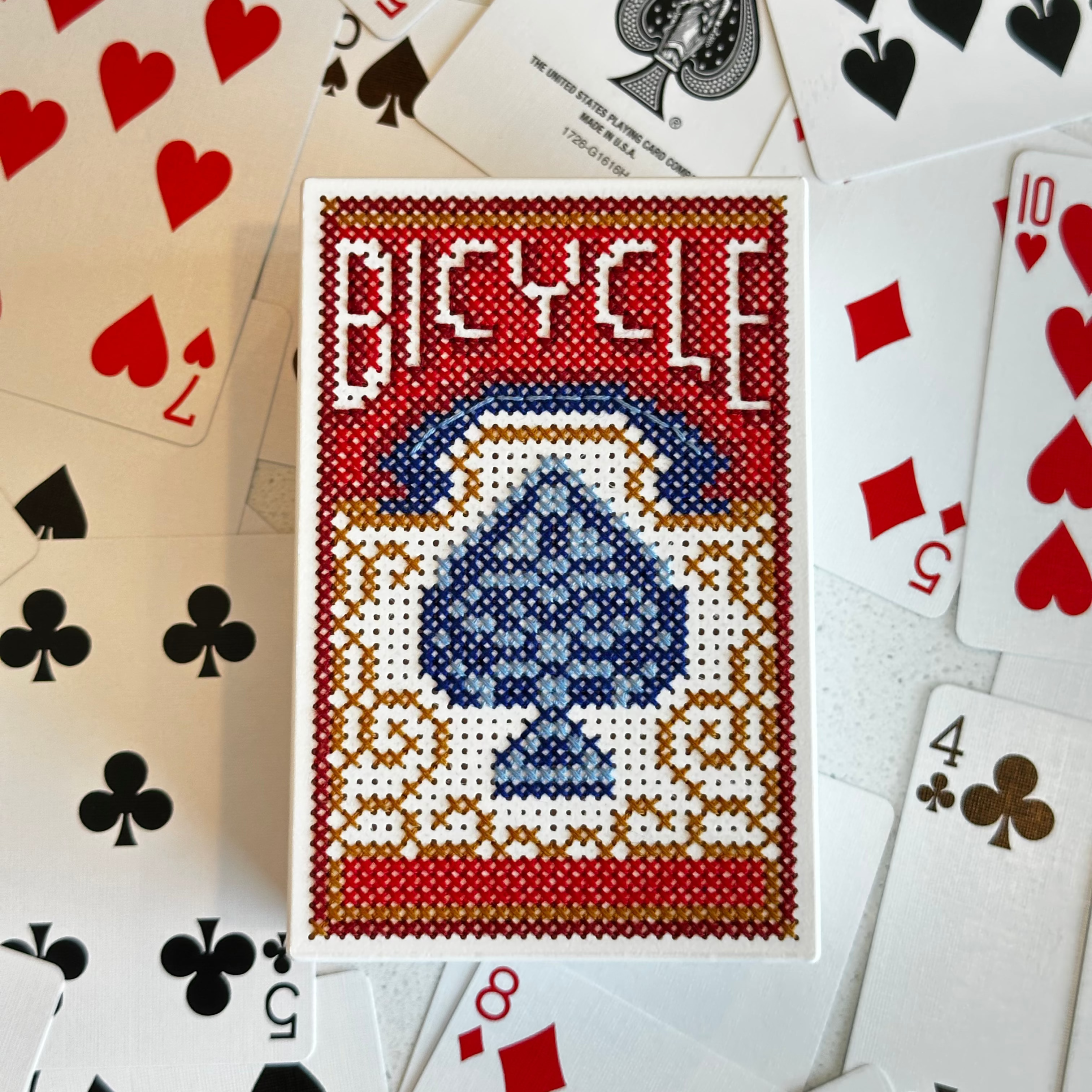 Bicycle Card Deck - Cross Stitch Pattern - Digital Download