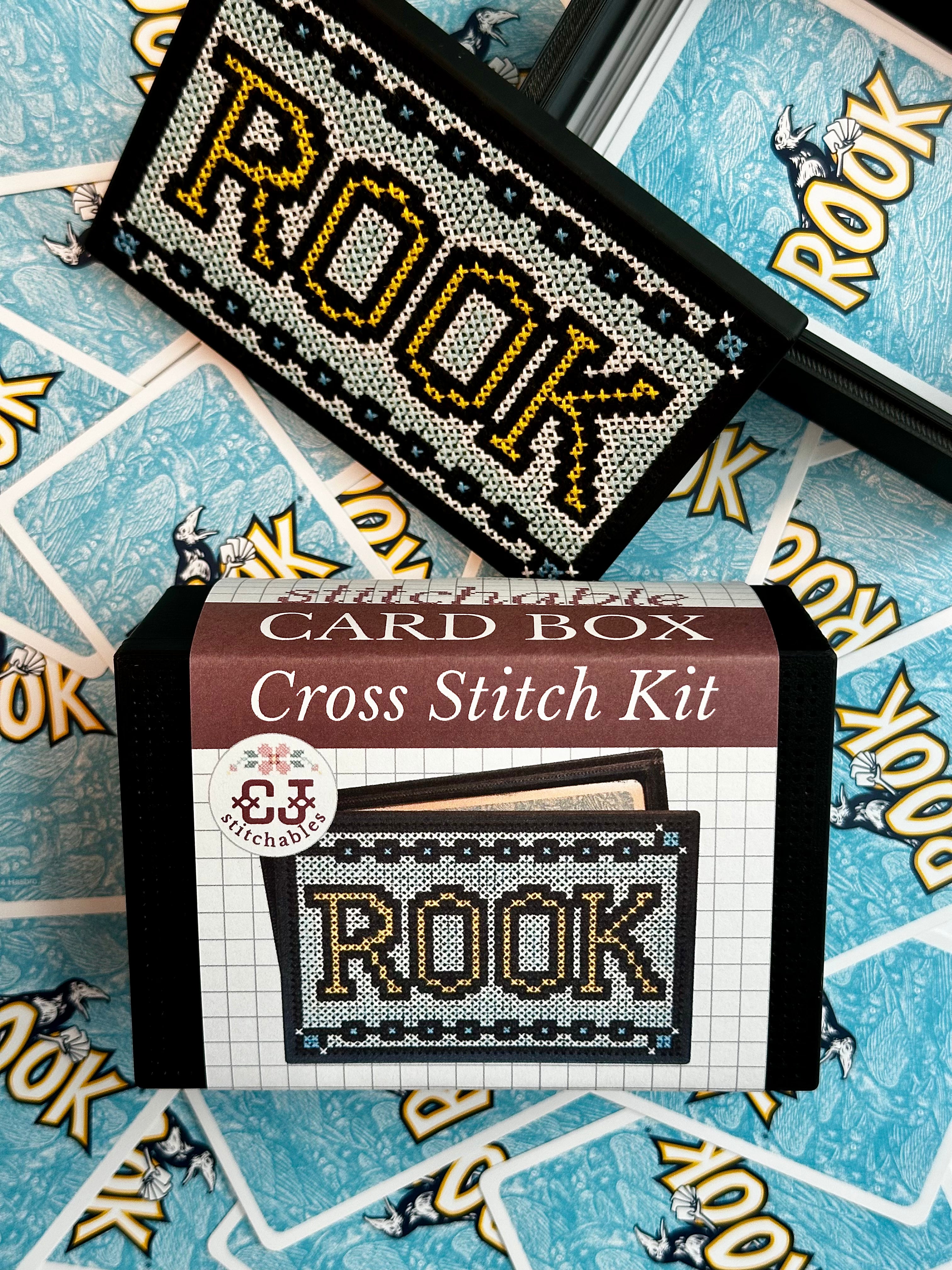 Cross Stitch Kit- Stitchable Card Box- Rook