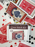 Cross Stitch Kit- Stitchable Card Box- Bicycle