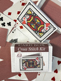 Cross Stitch Kit- Stitchable Card Box- Face Cards