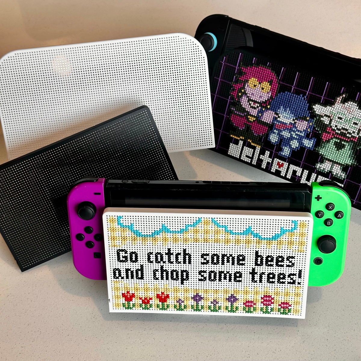 Stitchable Switch Dock Cover - Cross Stitch Blank
