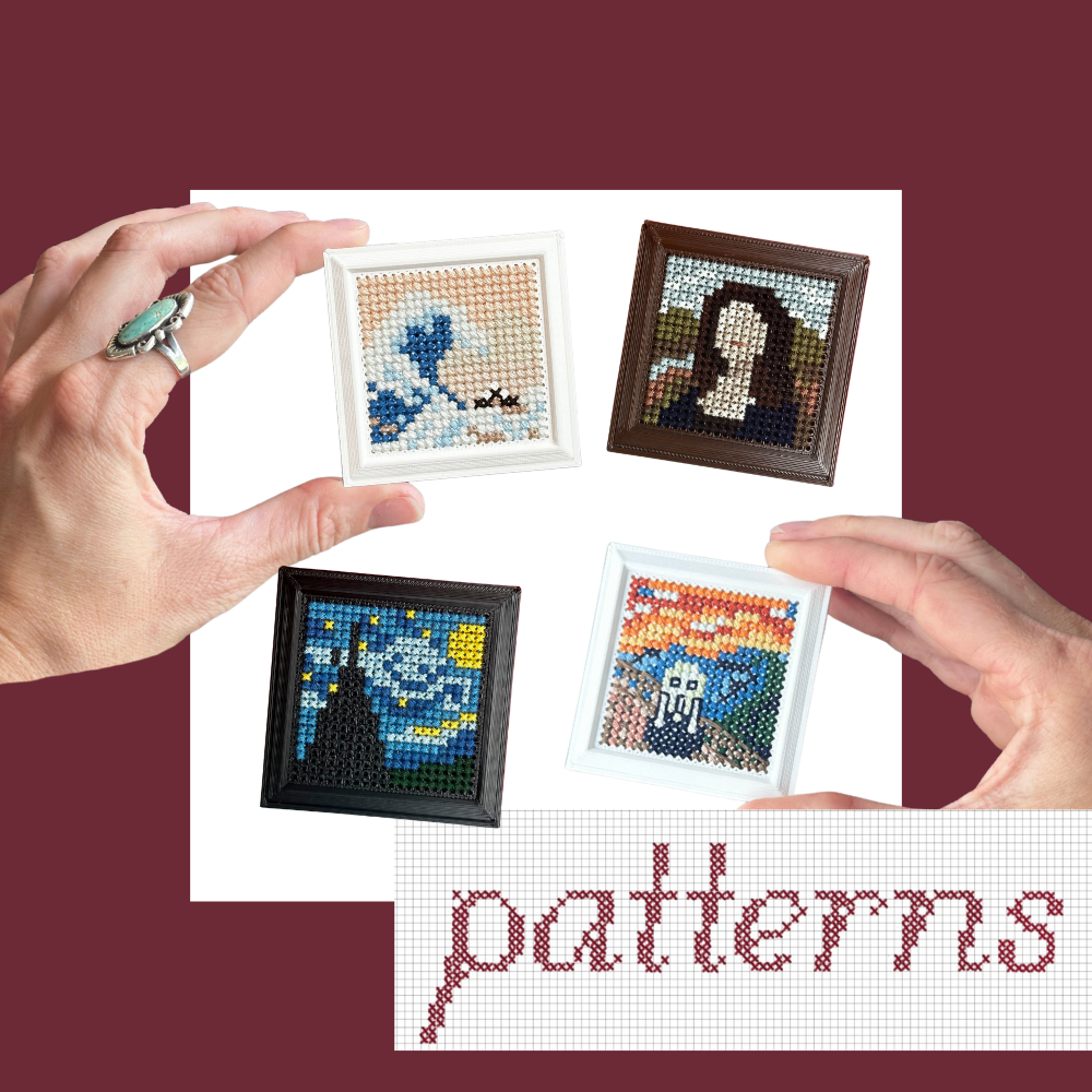 Tiny Works of Art - Cross Stitch Patterns - Digital Download