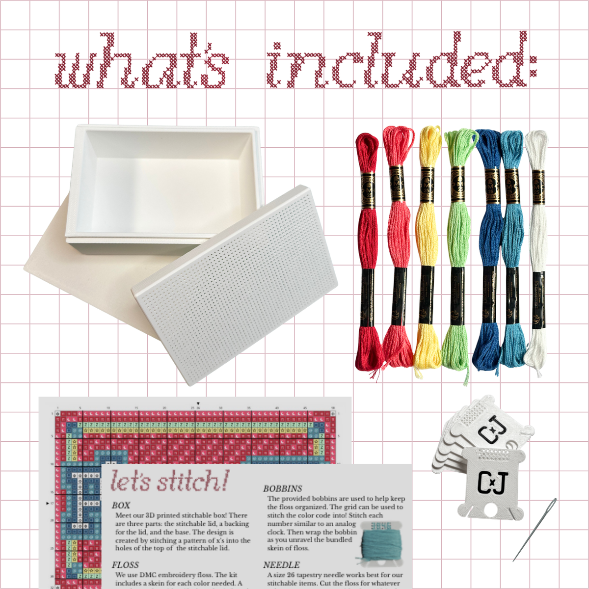 Cross Stitch Kit- Stitchable Card Box- Phase 10