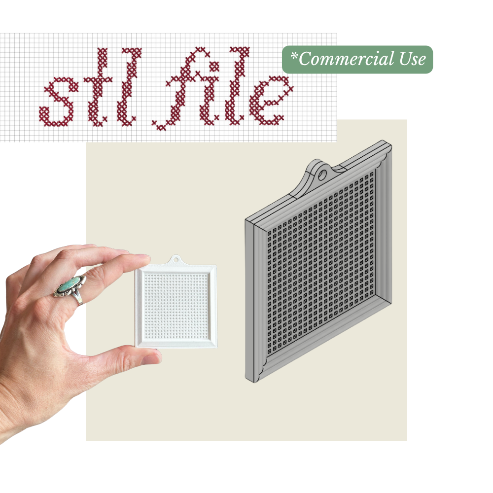 Stitchable Keychain STL File - Commercial Use