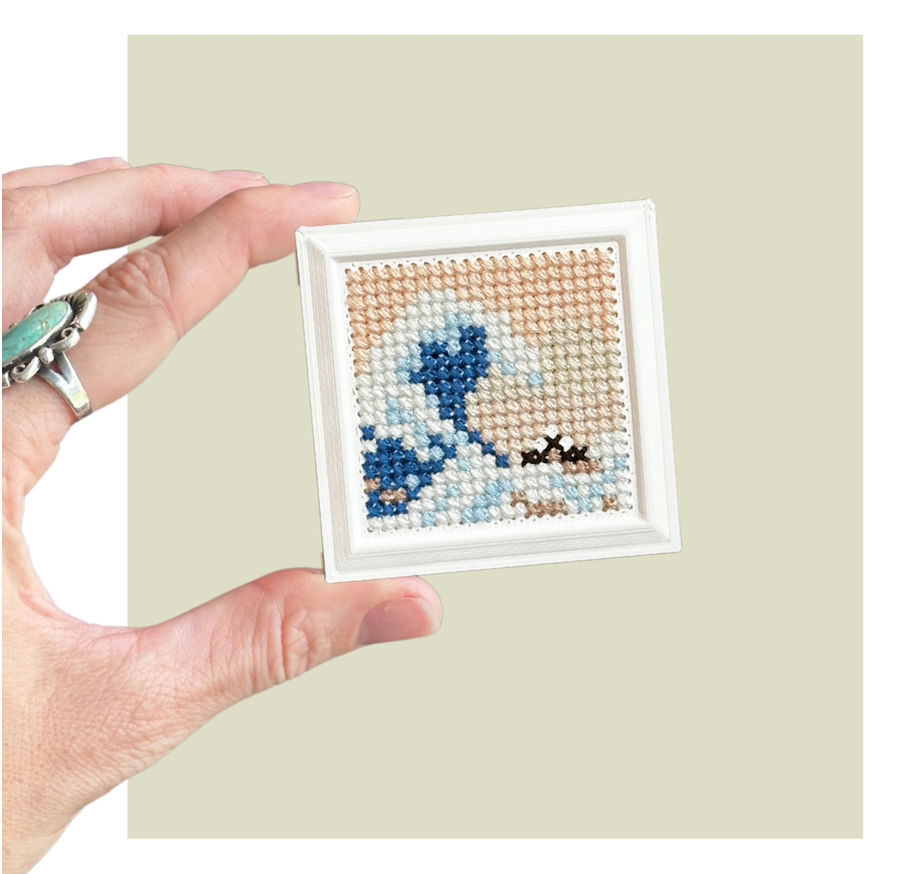 Tiny Great Wave - Cross Stitch Pattern - Digital Download