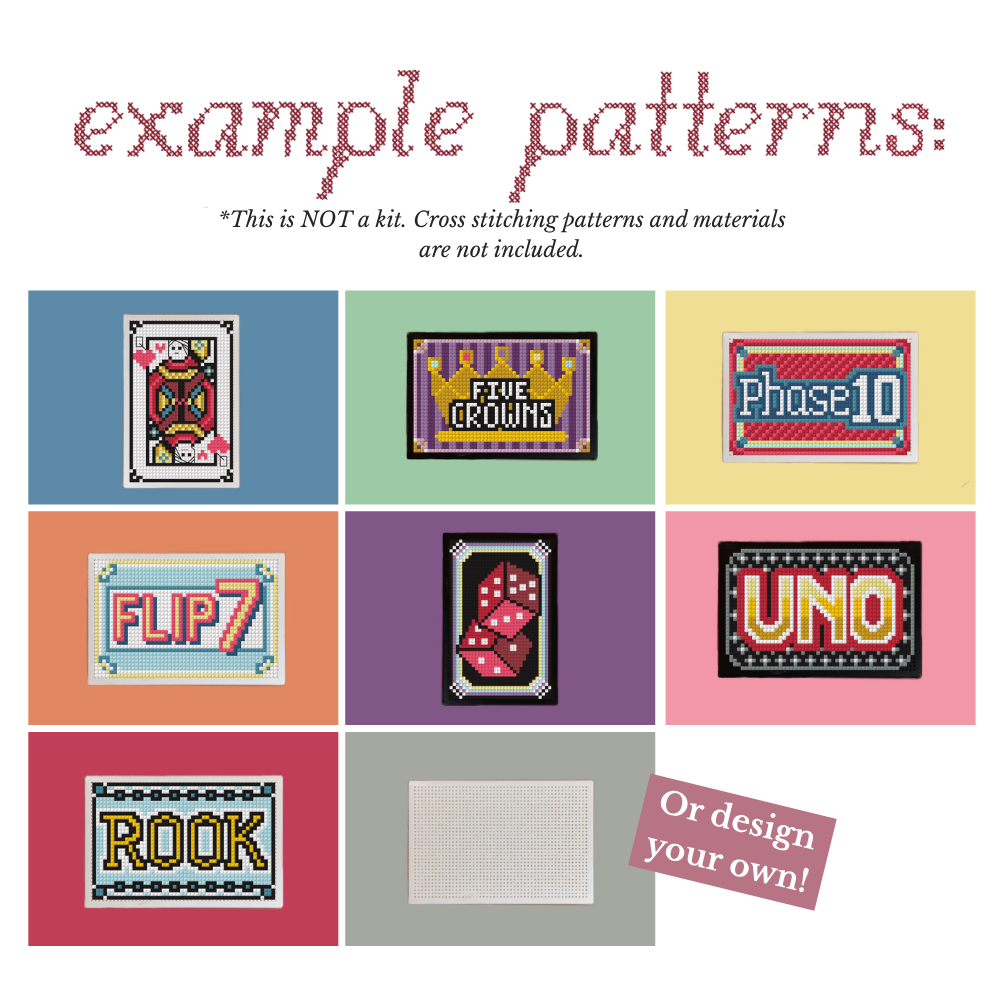 Stitchable Card Game Box – 3D Printed Cross Stitch Deck Holder