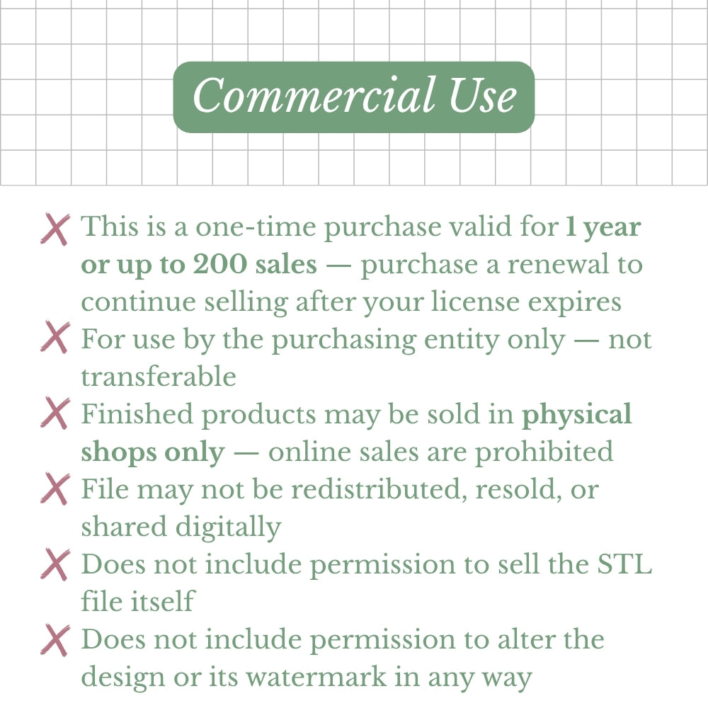Stitchable Magnet STL File – Commercial Use License