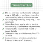 Stitchable Keychain - STL Download - Commercial Use