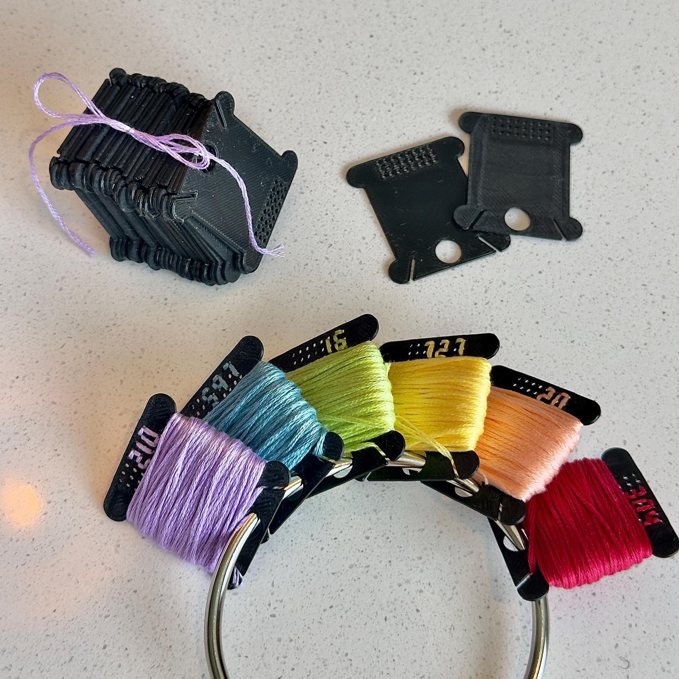 Stitchable Bobbin - Embroidery Floss Bobbin - Thread Organization
