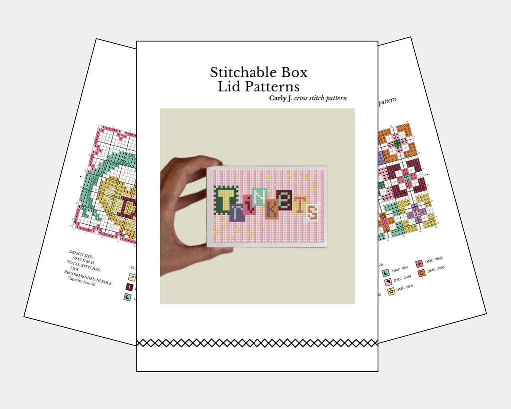 Patterns for Stitchable Box - Digital Download