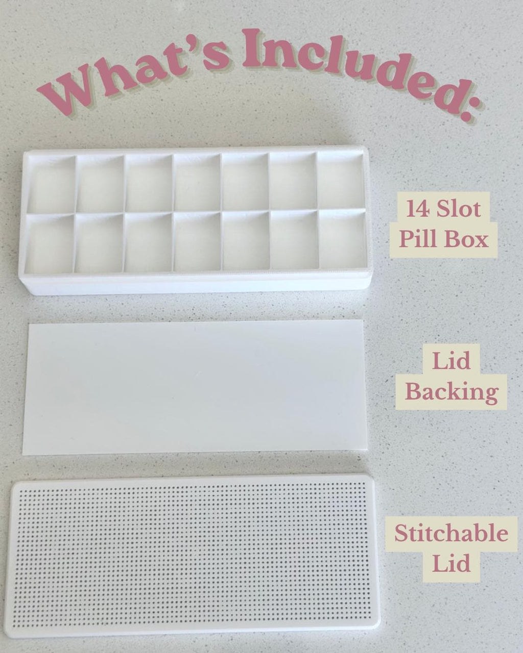 Stitchable Pill Box - Medicine Organizer
