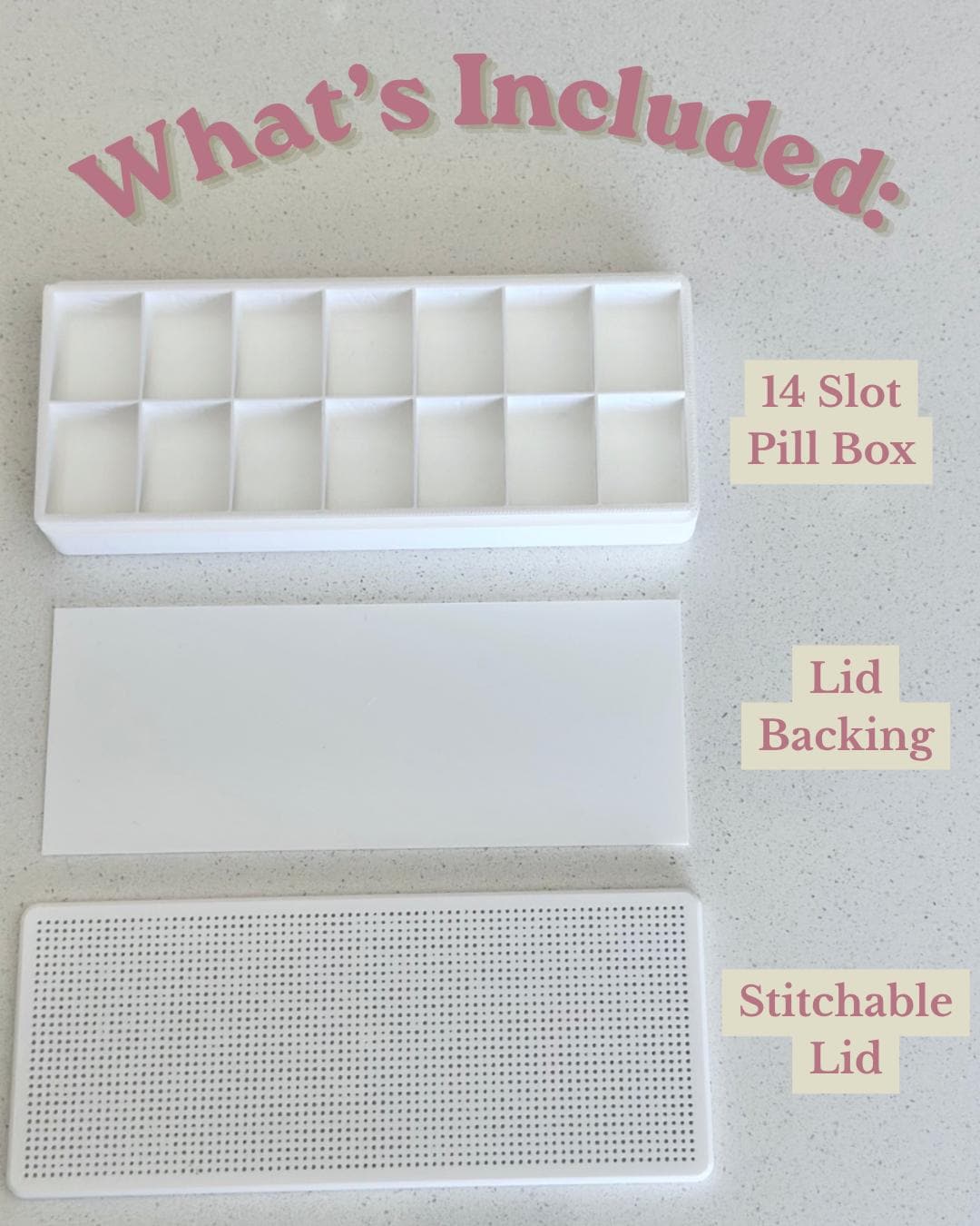 Stitchable Pill Box - Medicine Organizer