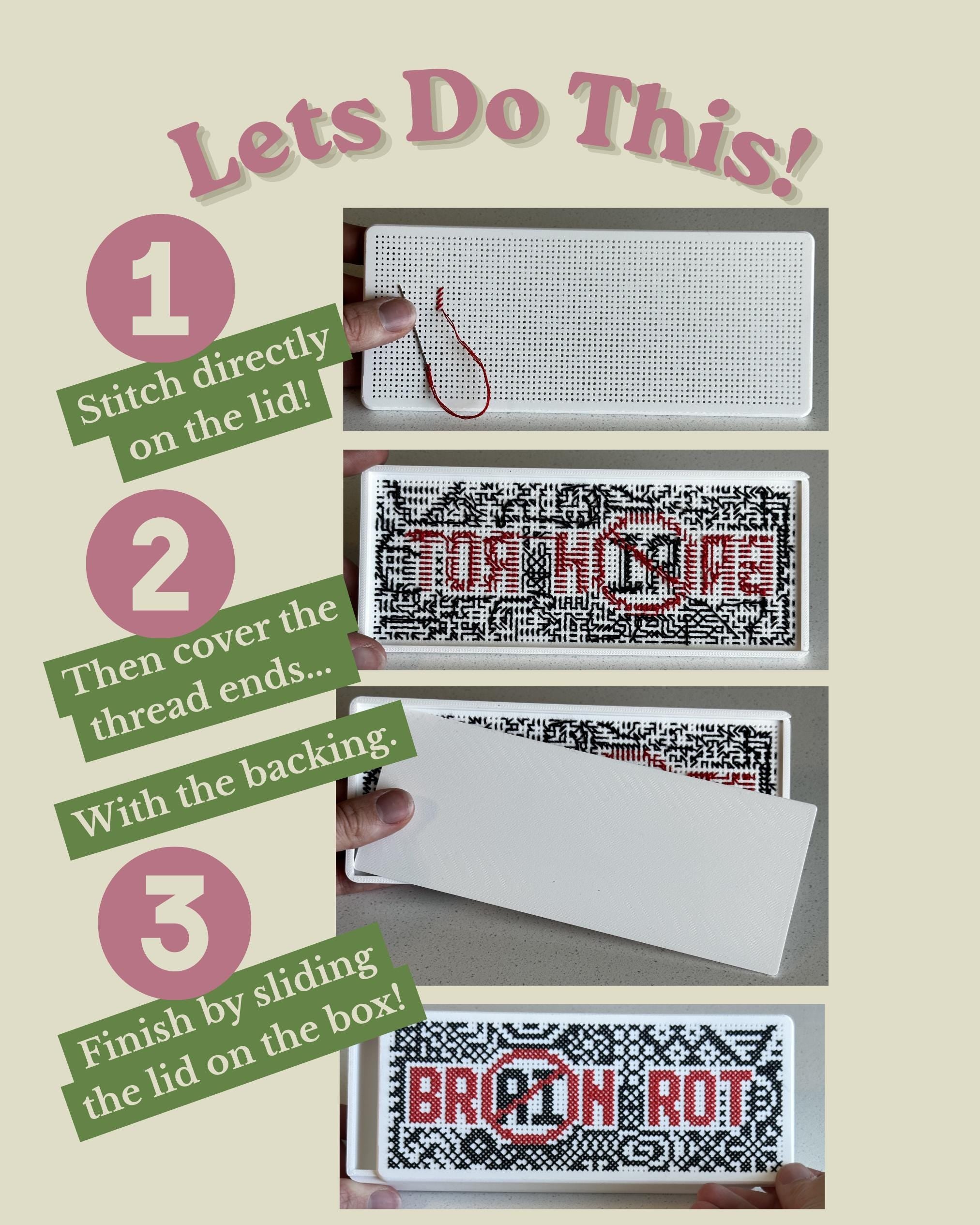 Stitchable Pencil Box - Writing Utensil Holder