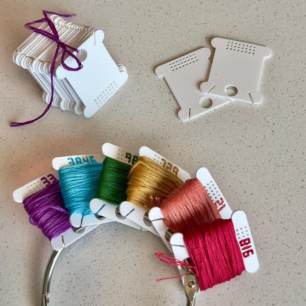 Stitchable Bobbin - Embroidery Floss Bobbin - Thread Organization