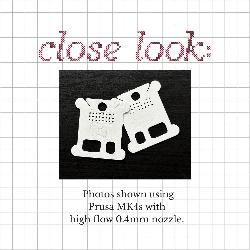 Stitchable Embroidery Floss Drop – STL File Instant Download – 3D Print Thread Organizer