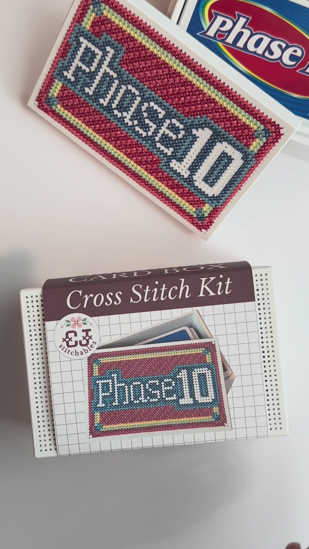 Cross Stitch Kit- Stitchable Card Box- Phase 10