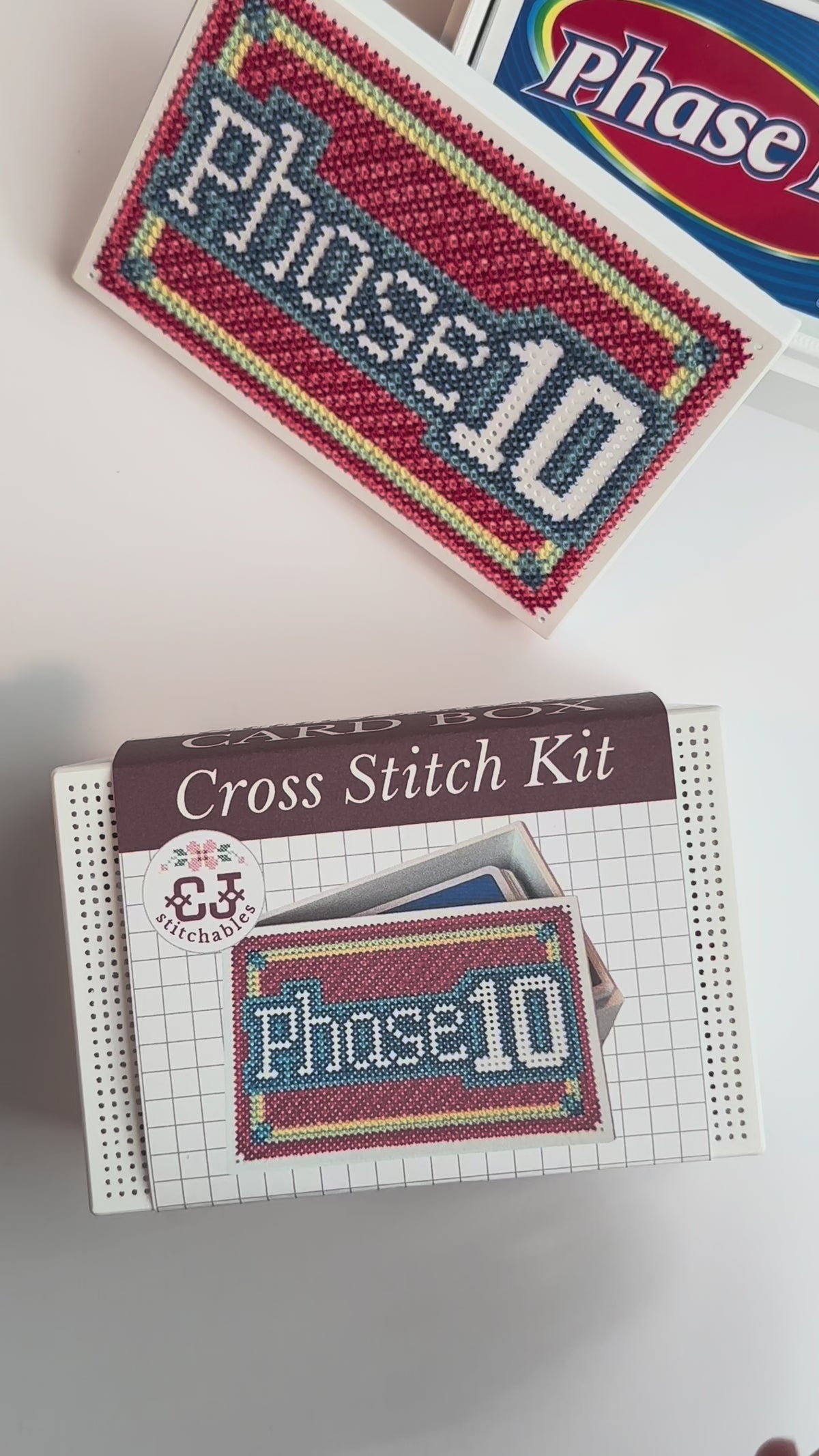 Cross Stitch Kit- Stitchable Card Box- Phase 10