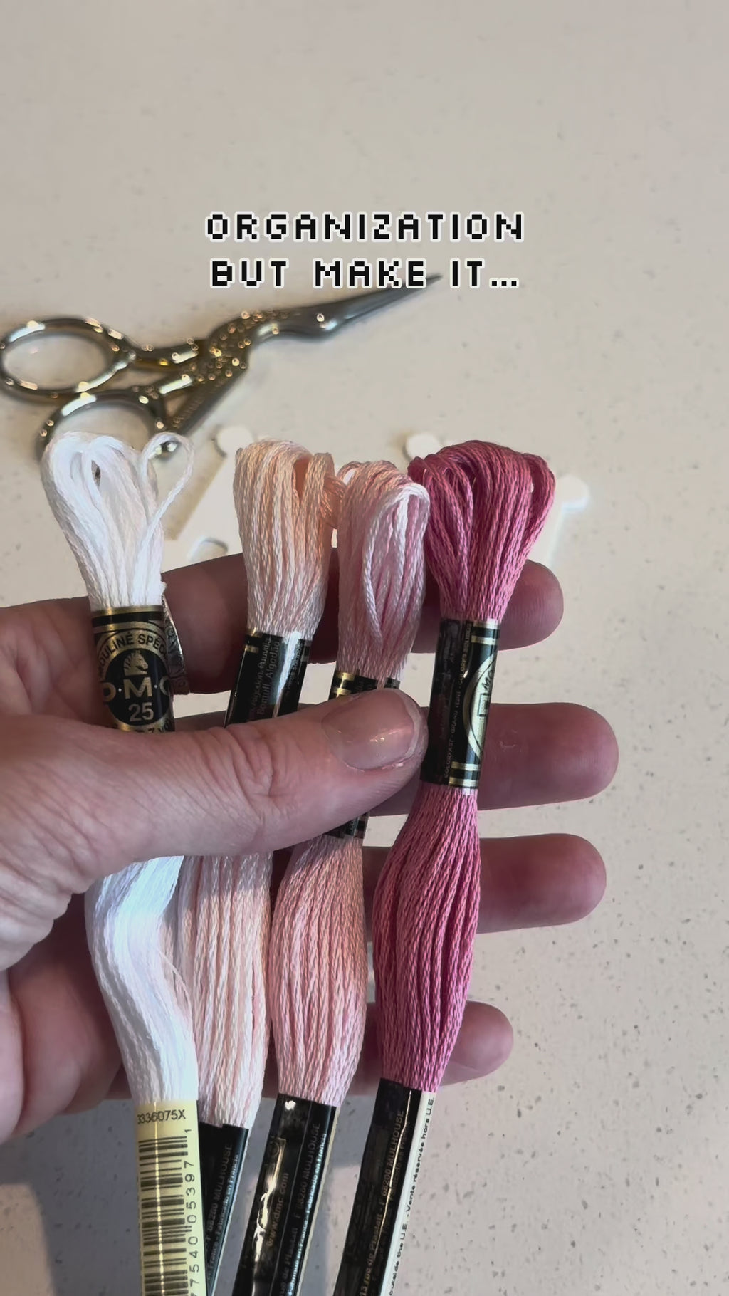 Floss drops stitchable bobbin