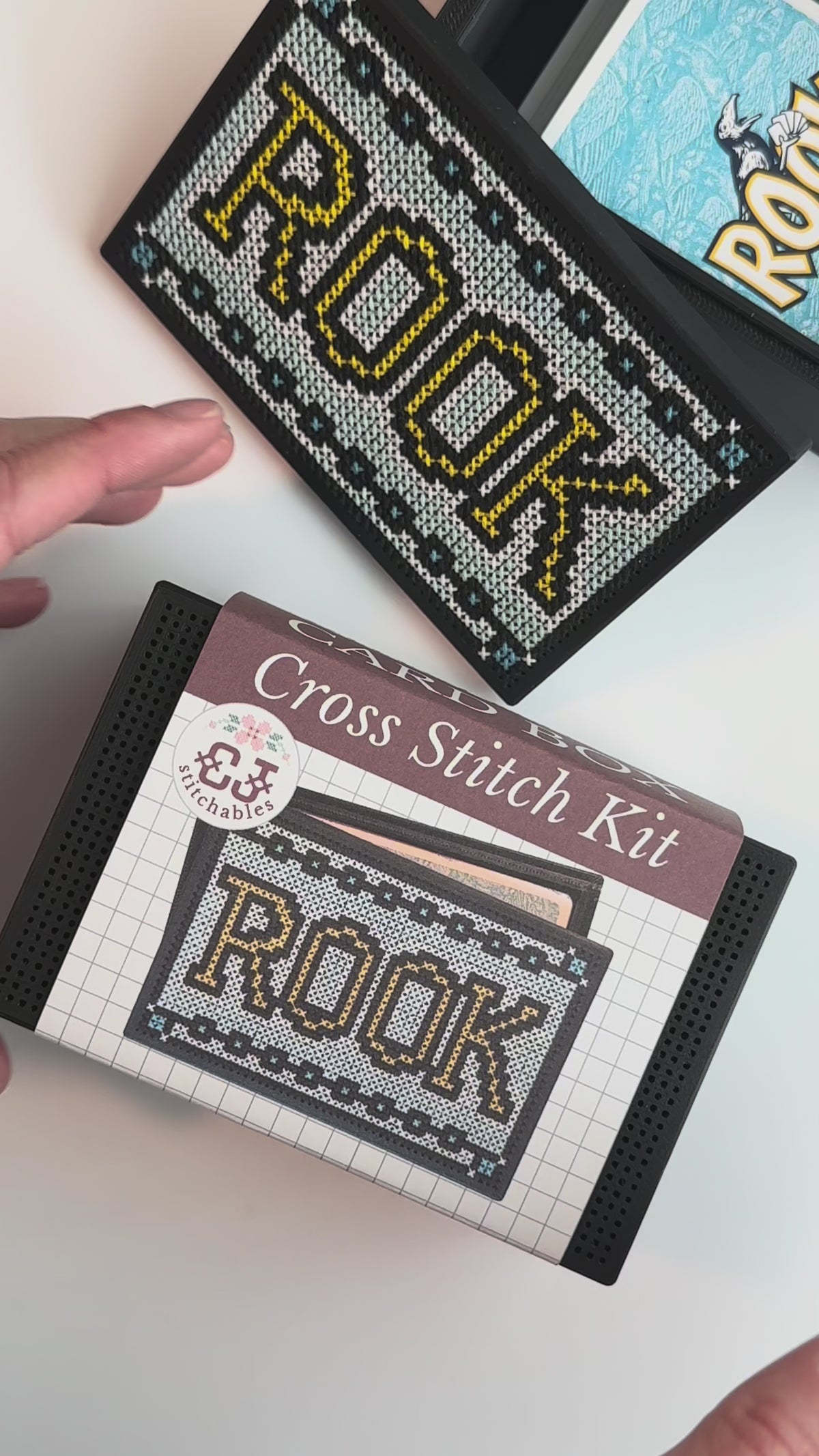 Cross Stitch Kit- Stitchable Card Box- Rook