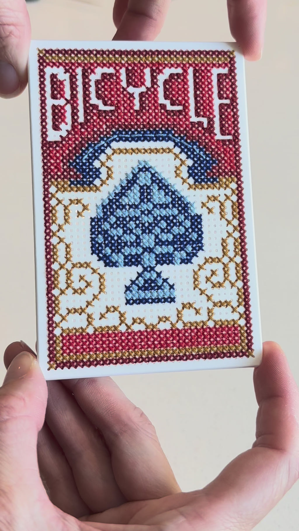 Bicycle Card Deck - Cross Stitch Pattern - Digital Download